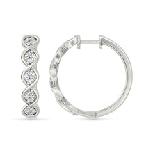 Shimmering Circle Hoop Earrings