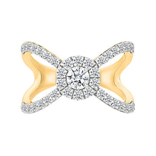 Crossover Diamond Ring