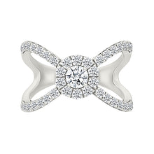 Crossover Diamond Ring