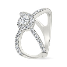 Crossover Diamond Ring