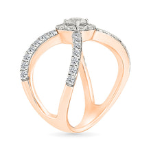 Crossover Diamond Ring