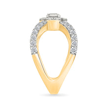 Crossover Diamond Ring