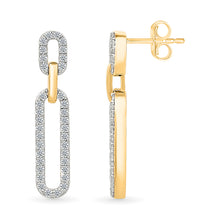 Dazzling Diamond Halo Earrings