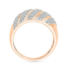 Swirling Brilliance Gold  & Diamond Ring