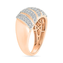 Swirling Brilliance Gold  & Diamond Ring