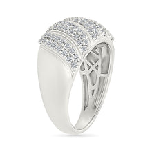 Swirling Brilliance Gold  & Diamond Ring