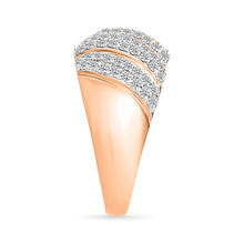 Swirling Brilliance Gold  & Diamond Ring