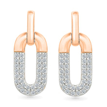 Diamond Encrusted Link Earrings
