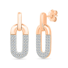 Diamond Encrusted Link Earrings