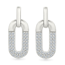 Diamond Encrusted Link Earrings
