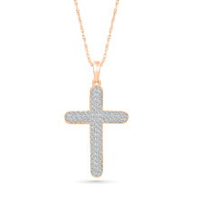 Diamond-Set Cross Pendant