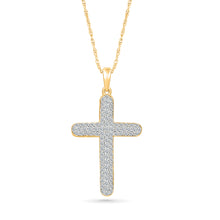 Diamond-Set Cross Pendant