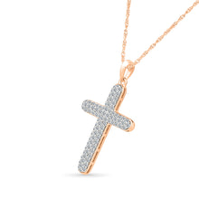 Diamond-Set Cross Pendant