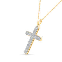 Diamond-Set Cross Pendant