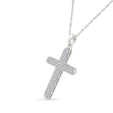 Diamond-Set Cross Pendant