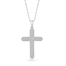 Diamond-Set Cross Pendant