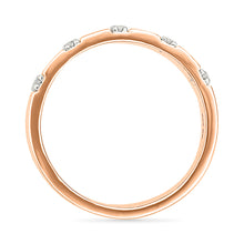 Diamond Stripes Sparkle Ring