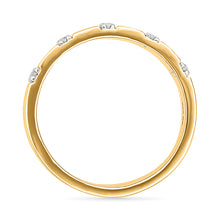 Diamond Stripes Sparkle Ring