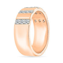 Diamond Stripes Sparkle Ring