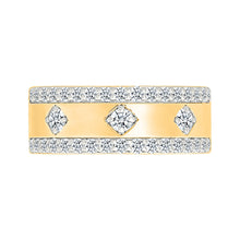 Modern Classic Gold  &  Diamond Ring