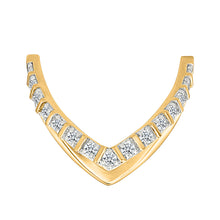 V-Shaped Gold &  Diamond Ring