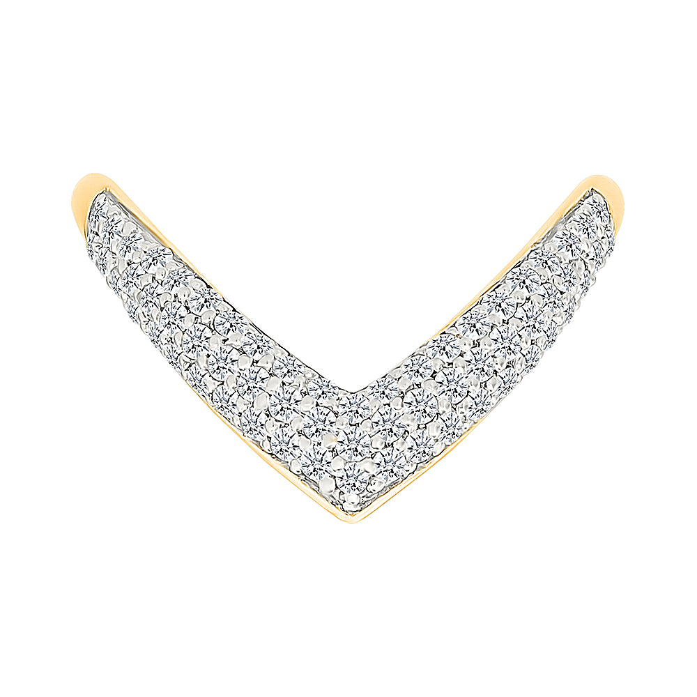 Chevron Diamond Ring