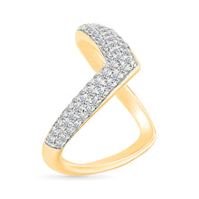 Chevron Diamond Ring