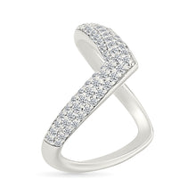 Chevron Diamond Ring