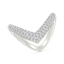 Chevron Diamond Ring