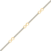 Infinity Linked Charm Bracelet
