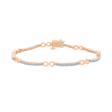 Infinity Linked Charm Bracelet