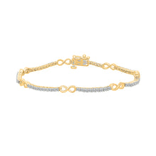 Infinity Linked Charm Bracelet