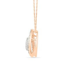 Diamond-Encrusted Pear Pendant