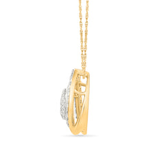 Diamond-Encrusted Pear Pendant