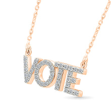 Diamond VOTE Necklace