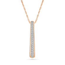 Diamond Stripe Bar Pendant