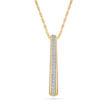 Diamond Stripe Bar Pendant