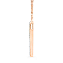 Diamond Stripe Bar Pendant