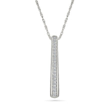 Diamond Stripe Bar Pendant