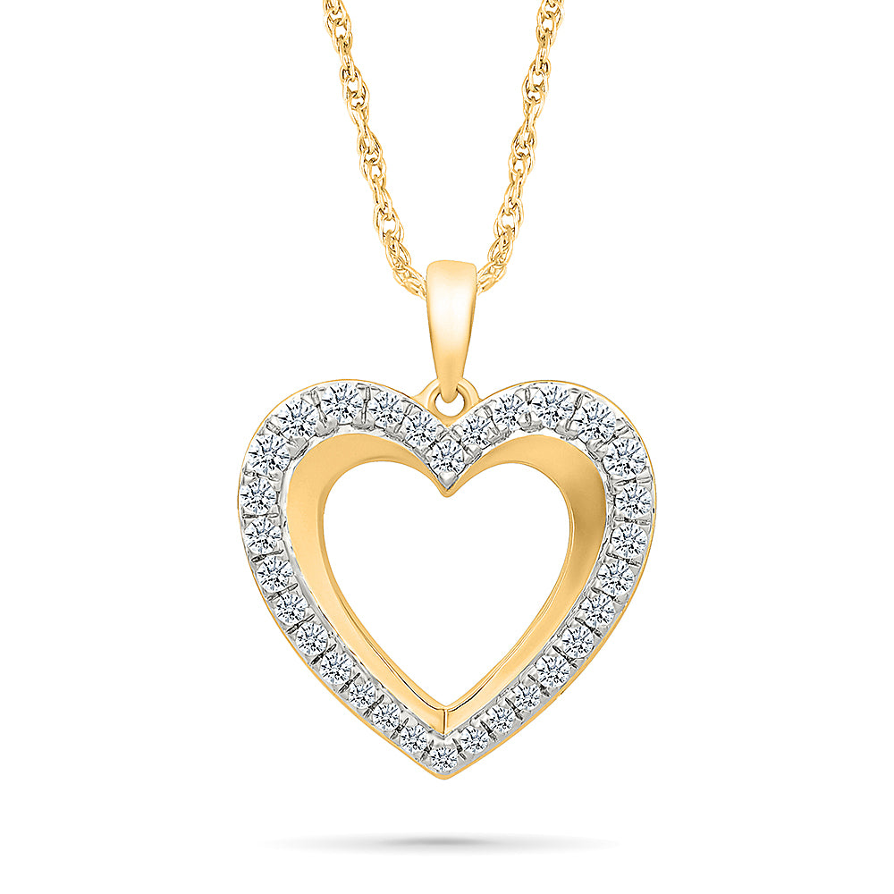 "Double the Love" Diamond Pendant