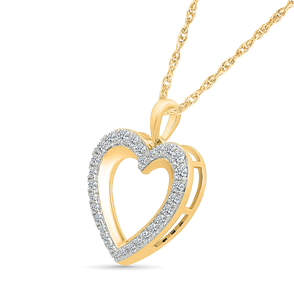 "Double the Love" Diamond Pendant