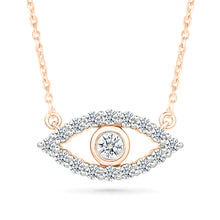 Shimmering Diamond Evil Eye Necklace