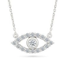 Shimmering Diamond Evil Eye Necklace