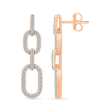 Linked Diamond Drop Earrings