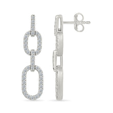 Linked Diamond Drop Earrings