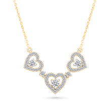Triple Heart of Diamond Necklace