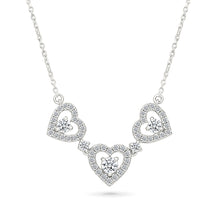 Triple Heart of Diamond Necklace