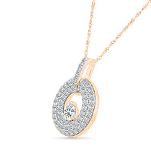 Shimmering Diamond Halo Pendant