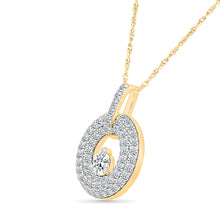 Shimmering Diamond Halo Pendant