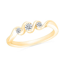 Curving of Sparkle Diamond Ring